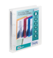 Raccoglitore personalizzabile Lumina - 22 x 30 cm - 4 anelli tondi 30 mm - PP - trasparente - Favorit