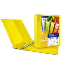 Raccoglitore personalizzabile Myto TI - 22 x 30 cm - 4 anelli a D 30 mm - dorso 4 cm - giallo - Sei Rota