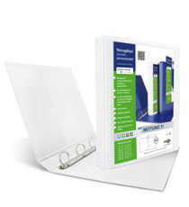 Raccoglitore personalizzabile Nettuno Ti - 22 x 30 cm - 4 anelli a D 30 mm - dorso 3,5 cm - bianco - Sei Rota