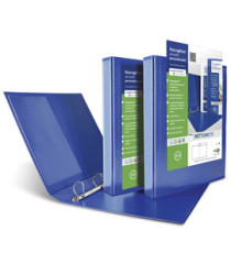 Raccoglitore personalizzabile Nettuno Ti - 22 x 30 cm - 4 anelli a D 30 mm - dorso 3,5 cm - blu - Sei Rota