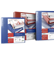 Raccoglitore personalizzabile Stelvio TI - 22 x 30 cm - 4 anelli a D 40 mm - dorso 5,5 cm - rosso - Sei Rota