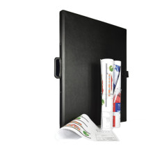 Raccoglitore Sanremo 2000 - 50 x 70 cm - 4 anelli a R 30 mm - dorso 3 cm - nero - Sei Rota