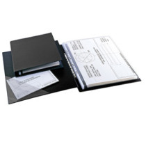 Raccoglitore Sanremo 2000 - A3 - 4 anelli a D 40 mm - dorso 5,5 cm - nero - Sei Rota