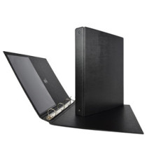 Raccoglitore Stelvio - 22 x 30 cm - 4 anelli a R 16 mm - dorso 2,5 cm - nero - Sei Rota