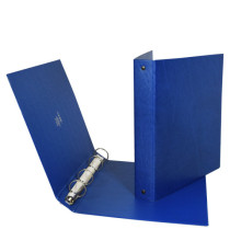 Raccoglitore Stelvio - A5 - 4 anelli a R 25 mm - dorso 3 cm - blu - Sei Rota