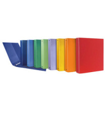 Raccoglitore Terra - 22 x 30 cm - 4 anelli a R 17 mm - dorso 2,5 cm - PP riciclato - colori assortiti - Sei Rota