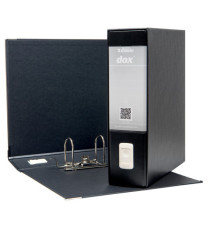 Registratore Dox 1 - dorso 8 cm - commerciale 23 x 29,7 cm - nero - Esselte Dox