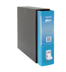 Registratore Dox 2 - dorso 8 cm - protocollo 23 x 34 cm - azzurro capri - Esselte Dox