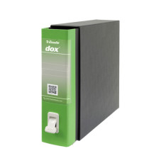 Registratore Dox 2 - dorso 8 cm - protocollo 23 x 34 cm - greenery - Esselte Dox