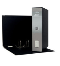 Registratore Dox 2 - dorso 8 cm - protocollo 23 x 34 cm - grigio chiaro - Esselte Dox