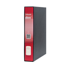 Registratore Dox 4 - dorso 5 cm - commerciale 23 x 29,7 cm - rosso - Esselte Dox