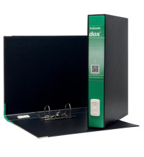 Registratore Dox 5 - dorso 5 cm - protocollo 23 x 34 cm - verde - Esselte Dox