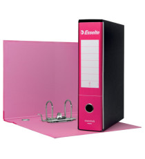 Registratore Essentials G75 - dorso 8 cm - protocollo 23 x 33 cm - fucsia - Esselte