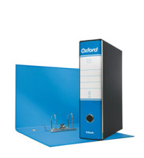 Registratore Oxford G85 - dorso 8 cm - protocollo 23 x 33 cm - azzurro - Esselte