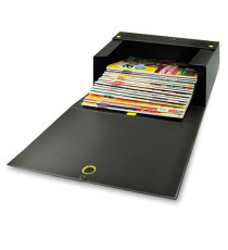 Scatola archivio Big Next - dorso 12 cm - 25 x 35 cm - nero/nero - Sei Rota