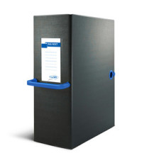 Scatola archivio Big Next - dorso 16 cm - 25 x 35 cm - nero/blu - Sei Rota