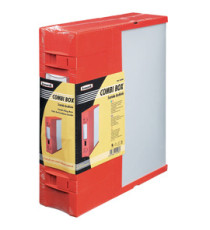 Scatola archivio Combi Box E600 - dorso 9 cm - 29,8 x 36,2 cm - rosso - Fellowes