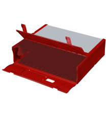 Scatola archivio Combi Box E600 - dorso 9 cm - 29,8 x 36,2 cm - rosso - Fellowes