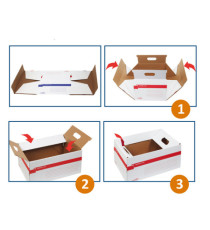 Scatola archivio Memory X File - con coperchio - dorso 27,5 cm - 37 x 27 x 52 cm - bianco - Sei Rota