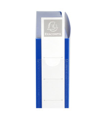 Scatola per archivio box - con bottone - 25 x 33 cm - dorso 4 cm - blu - Exacompta