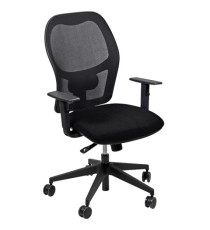 Seduta operativa Hubble HUHU - tessuto Chili - braccioli regolabili - nero - Unisit