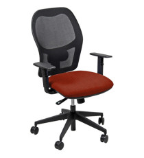 Seduta operativa Hubble HUHU - tessuto Fashion - braccioli regolabili - arancione - Unisit