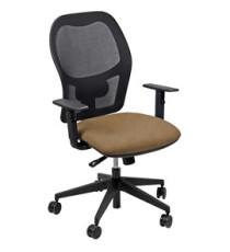 Seduta operativa Hubble HUHU - tessuto Target - braccioli regolabili - beige - Unisit