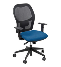 Seduta operativa Hubble HUHU - tessuto Target - braccioli regolabili - blu - Unisit