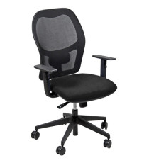 Seduta operativa Hubble HUHU - tessuto Target - braccioli regolabili - nero - Unisit