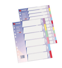 Separatore - cartoncino 225 gr - 12 tasti colorati - A4 - multicolore - Esselte