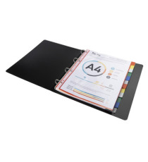 Separatore neutro a 12 tacche - PP - colori assortiti - A4 Maxi - Exacompta