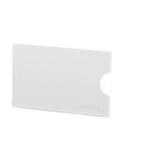 Tasca porta carte di credito RFID Secure - PPL - 5,4 x 8,7 cm - trasparente/argento - Durable