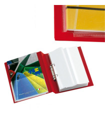 Tasche GS adesive con soffietto - PVC - 22 x 18 cm - trasparente - Sei Rota - conf. 10 pezzi