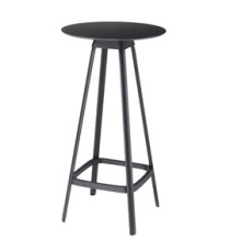 Tavolo bar alto Tapas TAVTA - rotondo - nero - Unisit