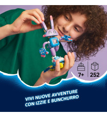 Lego DREAMZzz - 3 in 1 Izzie e il coniglietto del gaming Bunchurro - Lego 71490 con Skateboard e Booster Anni 7+ 252pz