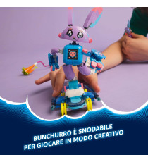 Lego DREAMZzz - 3 in 1 Izzie e il coniglietto del gaming Bunchurro - Lego 71490 con Skateboard e Booster Anni 7+ 252pz