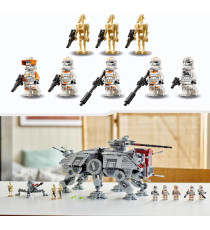 Lego Star Wars - Walker AT-TE - Lego 75337 Droidi da Battaglia e Droide Ragno Anni 9+ 1080pz