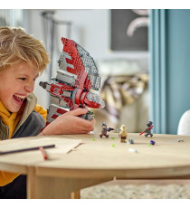 Lego Star Wars - Shuttle Jedi T-6 di Ahsoka Tano - Lego 75362 con 4 Minifigure Sabine Wren,Marrok,Spade Laser 601pz Anni 9+