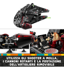 Lego Star Wars - Dark Falcon - Lego 75389 con Shooter, Cannoni e 6 Minifigure Incluso C-3PO 1579 pz Anni 10+