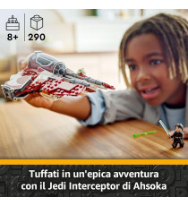 Lego Star Wars - Jedi Interceptor di Ahsoka - Lego 75401 con Anakin Skywalker con Spade Laser e Droide R7-A7 290pz Anni 8+