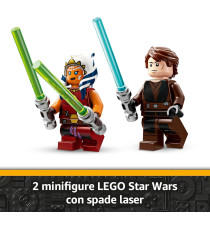 Lego Star Wars - Jedi Interceptor di Ahsoka - Lego 75401 con Anakin Skywalker con Spade Laser e Droide R7-A7 290pz Anni 8+