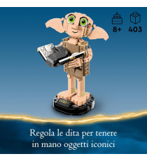Lego Harry Potter - Dobby, l’elfo domestico - Lego 76421 Modello Snodabile 403pz Anni 8+