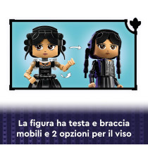 Lego Wednesday - Personaggio di Mercoledì Addams - Lego 76780 Personaggio Snodabile con Mano e Accessori 702pz Anni 10+