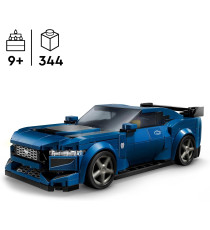 Lego Speed Champions - Auto sportiva Ford Mustang Dark Horse - Lego 76920 Dettagli originali del design Ford 344pz Anni 9+