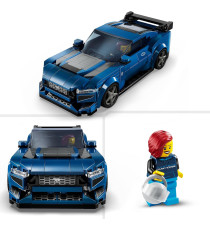 Lego Speed Champions - Auto sportiva Ford Mustang Dark Horse - Lego 76920 Dettagli originali del design Ford 344pz Anni 9+