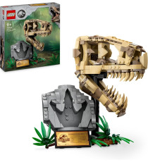 Lego Jurassic World - Fossili di dinosauro: Teschio di T.rex - Lego 76964 con teschio snodabile Anni 9+ 577pz