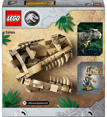 Lego Jurassic World - Fossili di dinosauro: Teschio di T.rex - Lego 76964 con teschio snodabile Anni 9+ 577pz