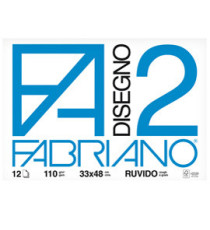 Album F2 - 33 x 48 cm - 12 fogli - 110 gr - ruvido - collato - Fabriano