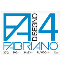 Album F4 - 24 x 33 cm - 20 fogli - 200 gr - ruvido - Fabriano