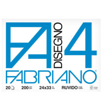 Album F4 - 24 x 33 cm - 20 fogli - 200 gr - ruvido - Fabriano